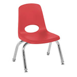 FDP Stackable School Chair, Chrome Legs, Swivel Glide - 10