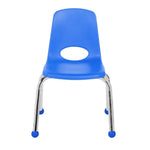FDP Stackable School Chair, Chrome Legs, Ball Glide - 12