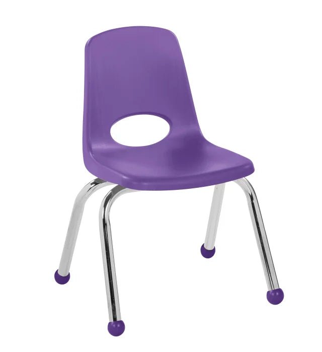 FDP Stackable School Chair, Chrome Legs, Ball Glide - 12" Seat Height (FDP - 10359) - SchoolOutlet