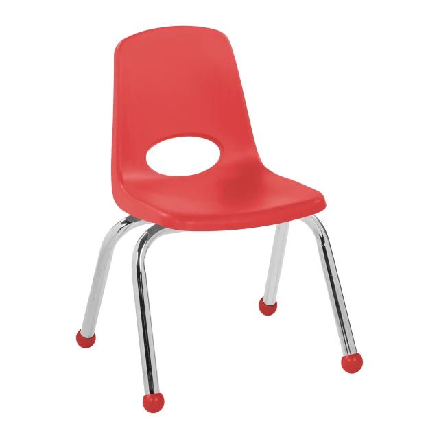 FDP Stackable School Chair, Chrome Legs, Ball Glide - 12" Seat Height (FDP - 10359) - SchoolOutlet