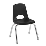 FDP Stackable School Chair, Chrome Legs, Swivel Glide - 12
