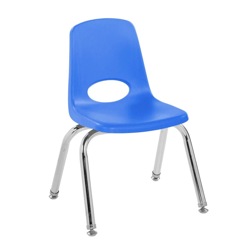 FDP Stackable School Chair, Chrome Legs, Swivel Glide - 12" Seat Height (FDP - 10360) - SchoolOutlet