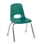 FDP Stackable School Chair, Chrome Legs, Swivel Glide - 12