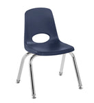 FDP Stackable School Chair, Chrome Legs, Swivel Glide - 12