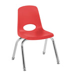 FDP Stackable School Chair, Chrome Legs, Swivel Glide - 12