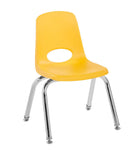 FDP Stackable School Chair, Chrome Legs, Swivel Glide - 12