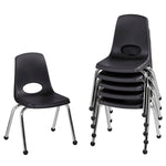 FDP Stackable School Chair, Chrome Legs, Ball Glide - 14