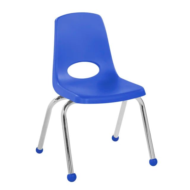 FDP Stackable School Chair, Chrome Legs, Ball Glide - 14" Seat Height (FDP - 10363) - SchoolOutlet