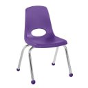 FDP Stackable School Chair, Chrome Legs, Ball Glide - 14" Seat Height (FDP - 10363) - SchoolOutlet