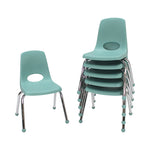 FDP Stackable School Chair, Chrome Legs, Ball Glide - 14