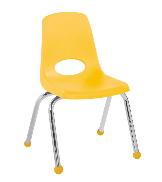 FDP Stackable School Chair, Chrome Legs, Ball Glide - 14" Seat Height (FDP - 10363) - SchoolOutlet