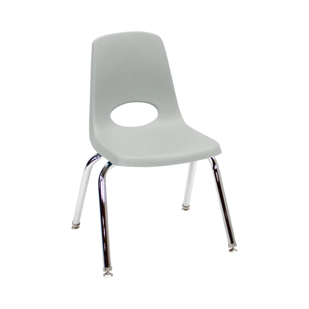 FDP Stackable School Chair, Chrome Legs, Swivel Glide - 14" Seat Height (FDP - 10364) - SchoolOutlet