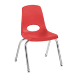 FDP Stackable School Chair, Chrome Legs, Swivel Glide - 14