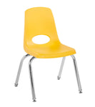 FDP Stackable School Chair, Chrome Legs, Swivel Glide - 14
