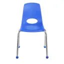 FDP Stackable School Chair, Chrome Legs, Ball Glide - 16" Seat Height (FDP - 10367) - SchoolOutlet