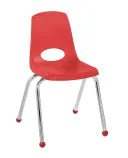 FDP Stackable School Chair, Chrome Legs, Ball Glide - 16" Seat Height (FDP - 10367) - SchoolOutlet