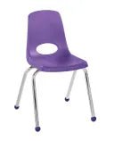 FDP Stackable School Chair, Chrome Legs, Ball Glide - 16" Seat Height (FDP - 10367) - SchoolOutlet