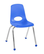 FDP Stackable School Chair, Chrome Legs, Ball Glide - 16