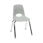 FDP Stackable School Chair, Chrome Legs, Ball Glide - 16