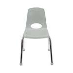 FDP Stackable School Chair, Chrome Legs, Ball Glide - 16