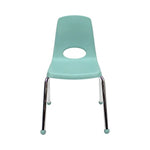 FDP Stackable School Chair, Chrome Legs, Ball Glide - 16