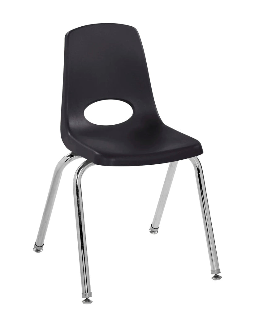 FDP Stackable School Chair, Chrome Legs, Swivel Glide - 16" Seat Height (FDP - 10368) - SchoolOutlet