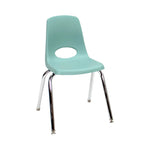FDP Stackable School Chair, Chrome Legs, Swivel Glide - 16