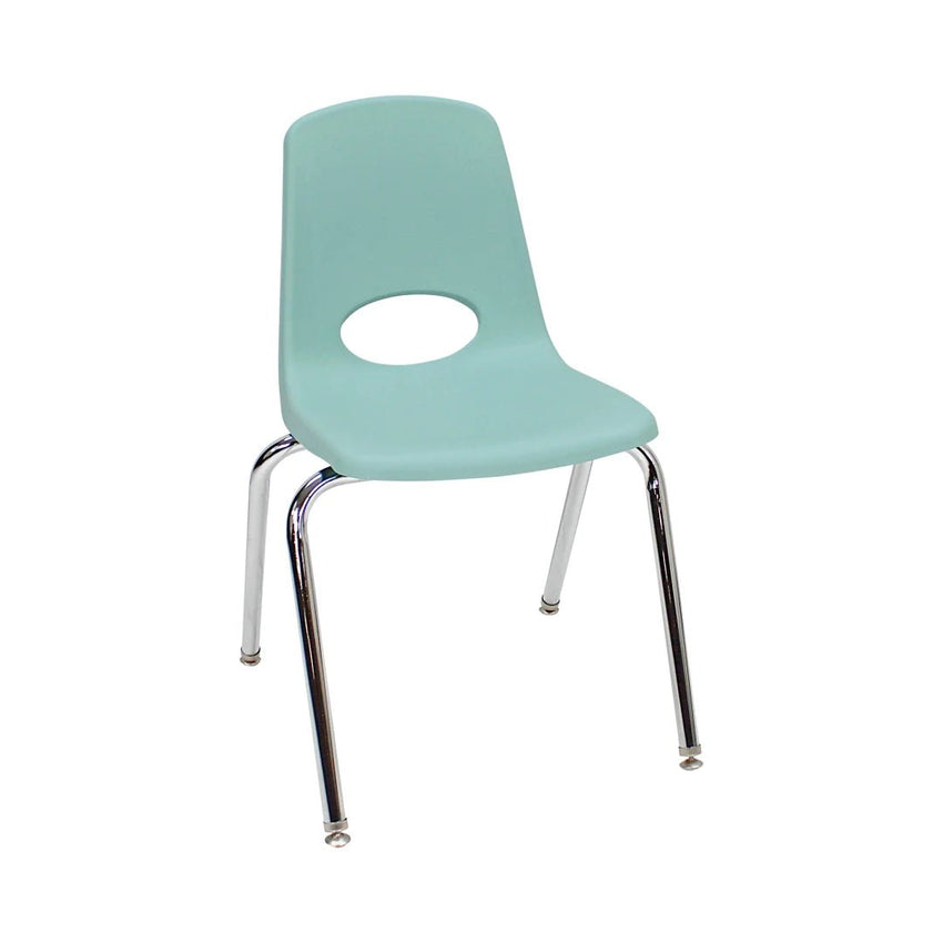 FDP Stackable School Chair, Chrome Legs, Swivel Glide - 18" Seat Height (FDP - 10371) - SchoolOutlet