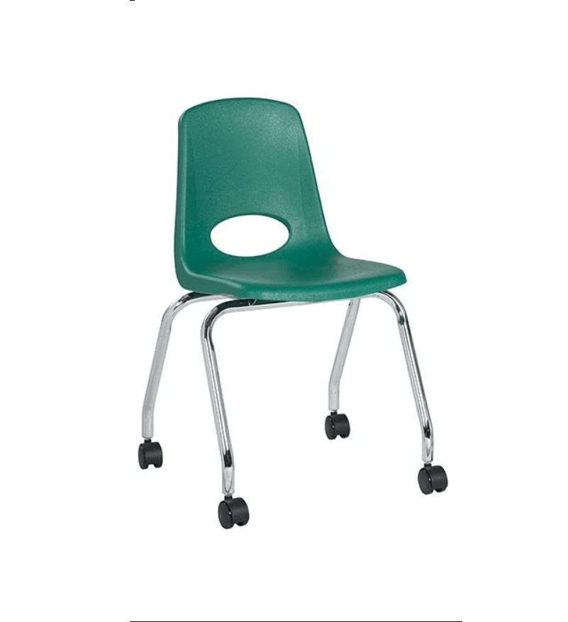 FDP Mobile Chair with Casters - 18" Seat Height (FDP-10372) - SchoolOutlet