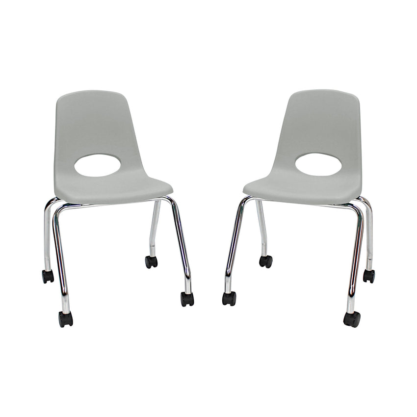 FDP Mobile Chair with Casters - 18" Seat Height (FDP - 10372) - SchoolOutlet