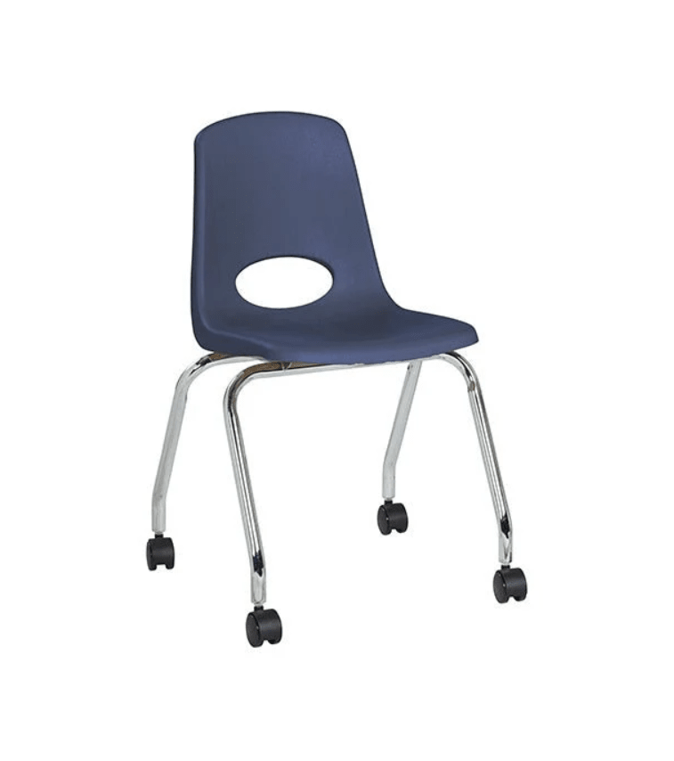 FDP Mobile Chair with Casters - 18" Seat Height (FDP-10372) - SchoolOutlet