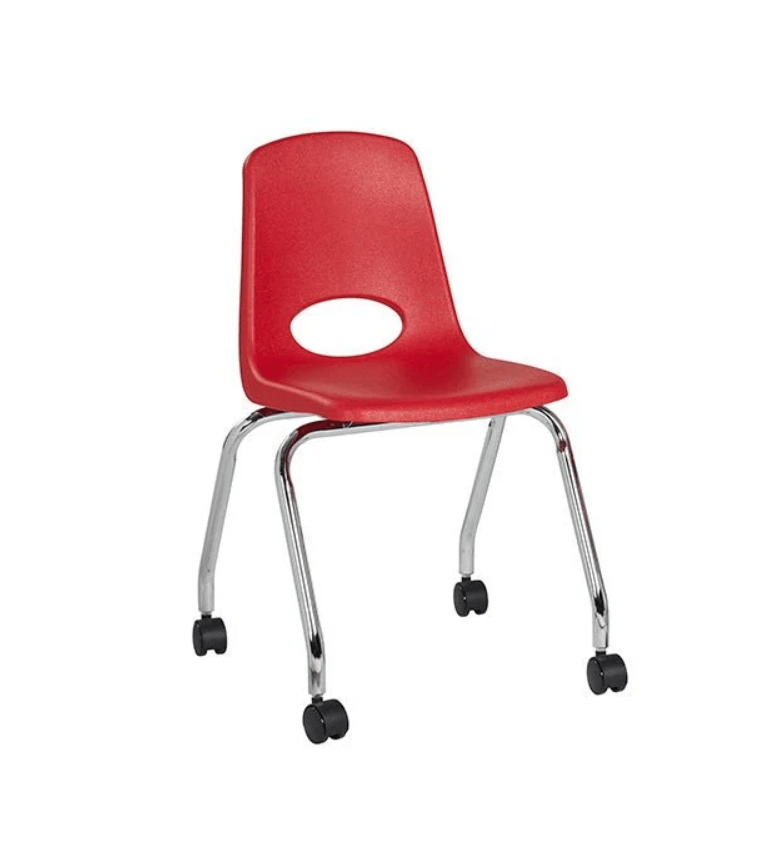 FDP Mobile Chair with Casters - 18" Seat Height (FDP-10372) - SchoolOutlet