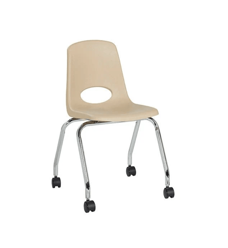 FDP Mobile Chair with Casters - 18" Seat Height (FDP-10372) - SchoolOutlet
