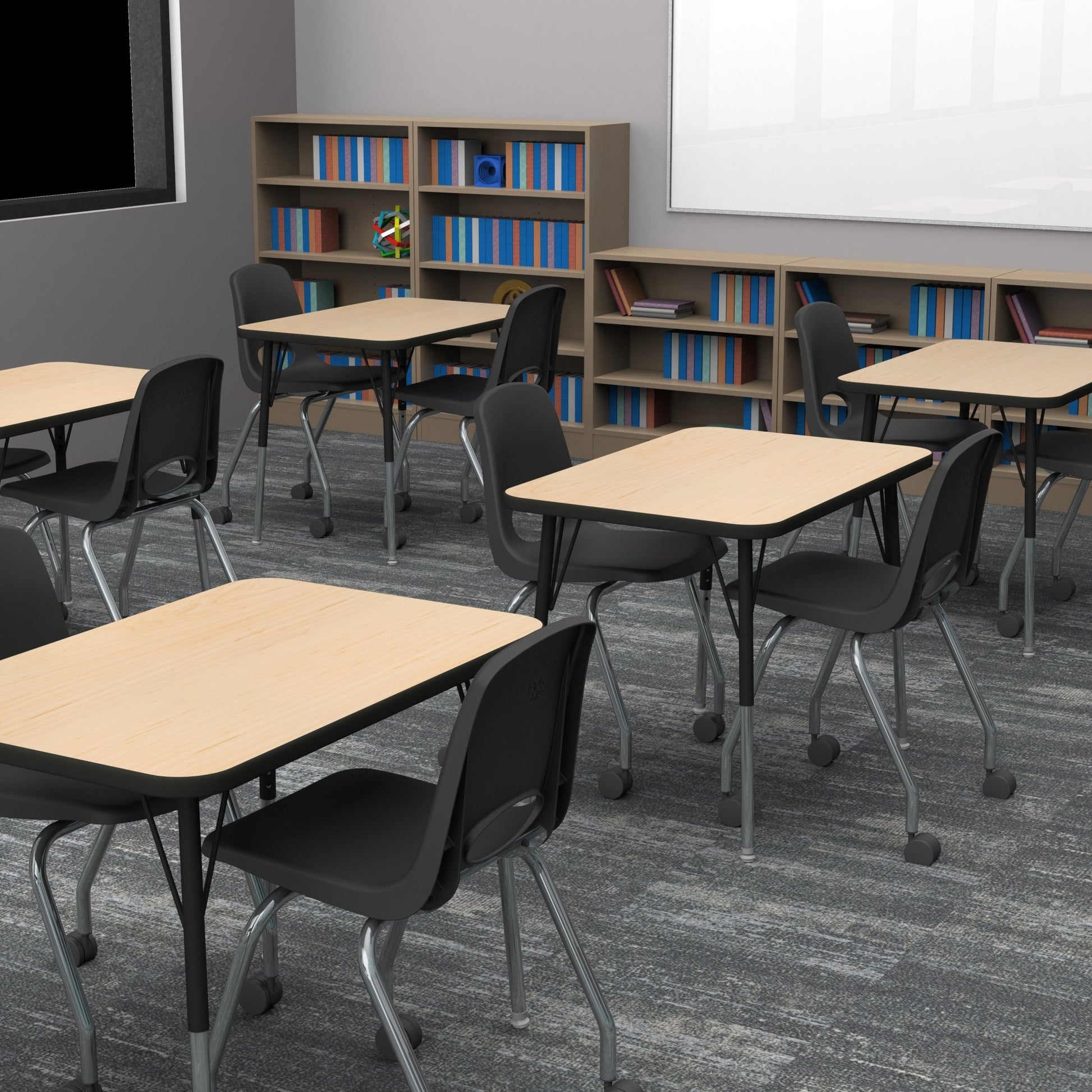 FDP Mobile Chair with Casters - 18" Seat Height (FDP - 10372) - SchoolOutlet