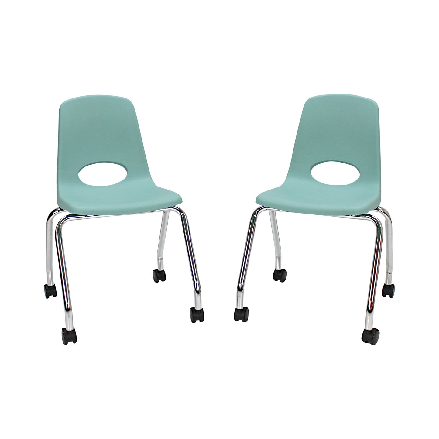 FDP Mobile Chair with Casters - 18" Seat Height (FDP - 10372) - SchoolOutlet