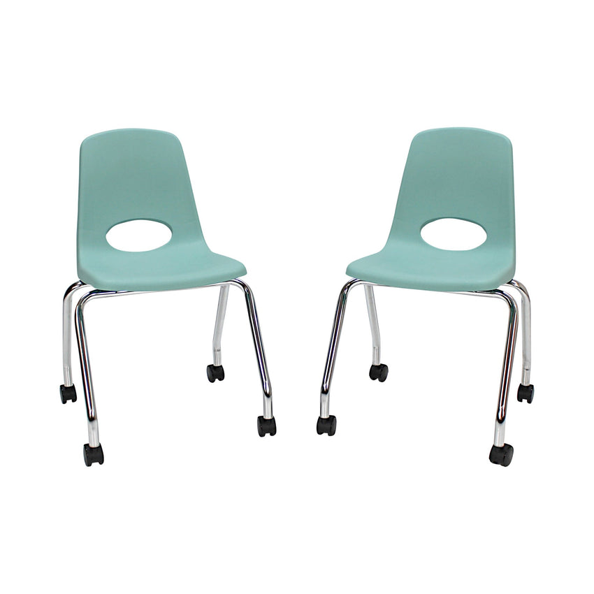 FDP Mobile Chair with Casters - 18" Seat Height (FDP - 10372) - SchoolOutlet