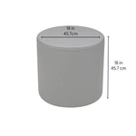 FDP Pro Series Upholstered Round Ottoman 18