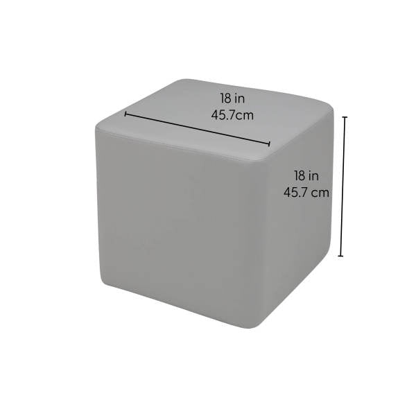 FDP Pro Series Upholstered Square Ottoman 18" Height (FDP - 12031 - XX) - SchoolOutlet