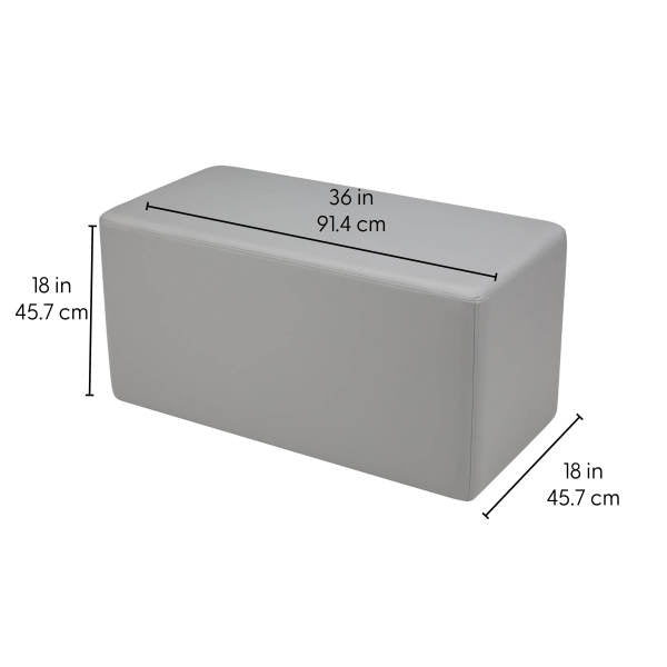 FDP Pro Series Upholstered Rectangle 18" Height (12038 - XX) - SchoolOutlet