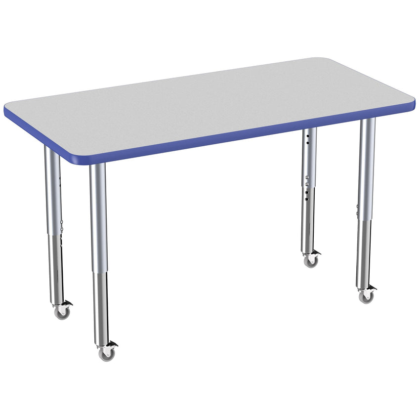FDP 24" x 48" Rectangle Thermofused Activity Table with Adjustable Super Legs (FDP - 12065 - XX) - SchoolOutlet