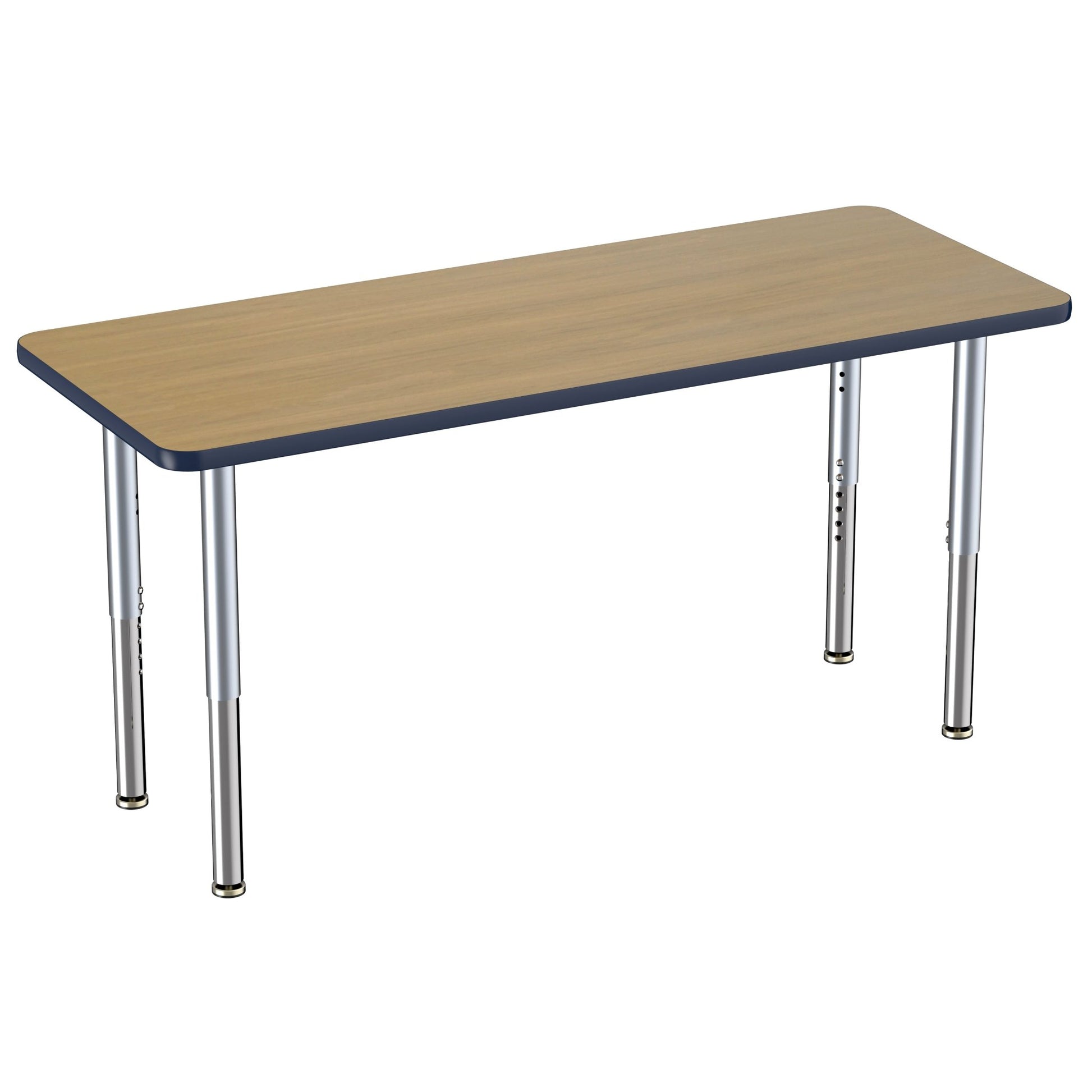 FDP 24" x 60" Rectangle Thermofused Activity Table with Adjustable Super Legs (FDP - 12066 - XX) - SchoolOutlet
