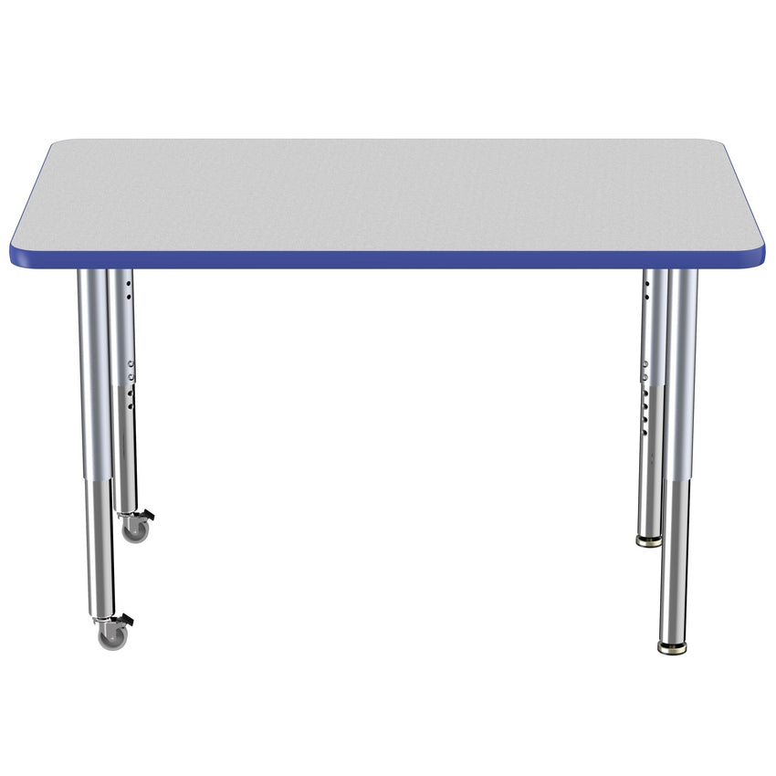 FDP 30" x 48" Rectangle Thermofused Activity Table with Adjustable Super Legs (FDP - 12068 - XX) - SchoolOutlet