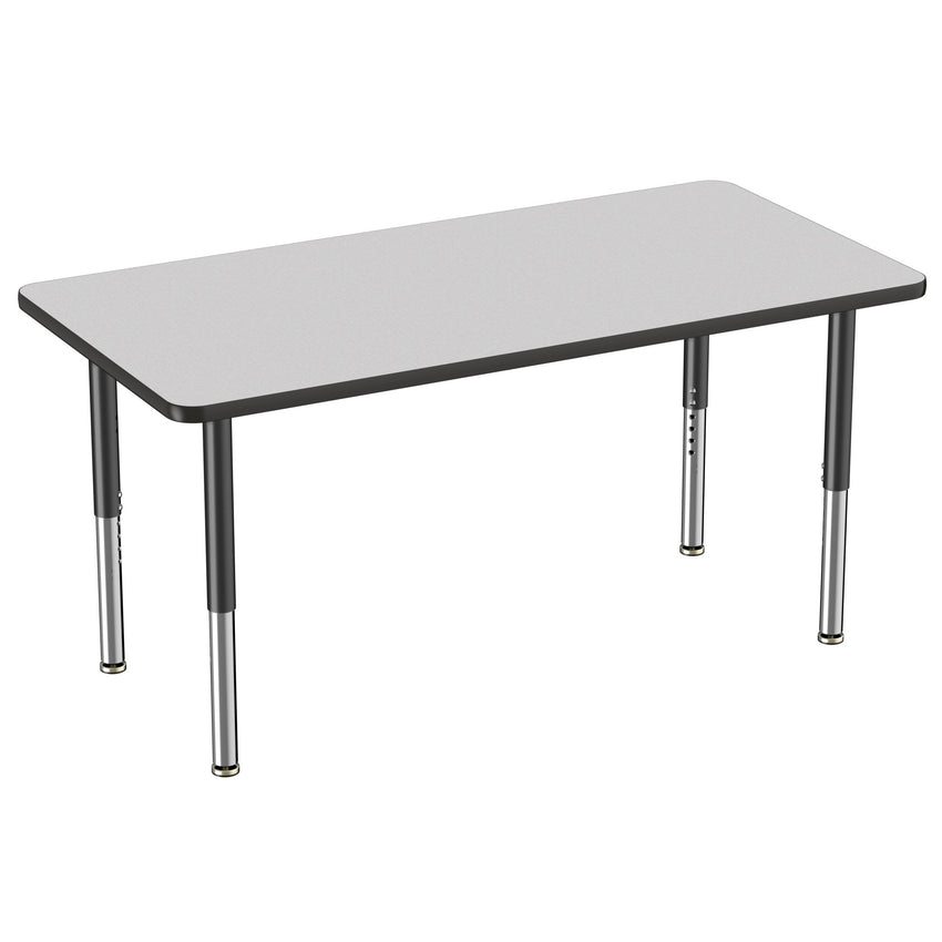 FDP 30" x 60" Rectangle Thermofused Activity Table with Adjustable Super Legs (FDP - 12069 - XX) - SchoolOutlet