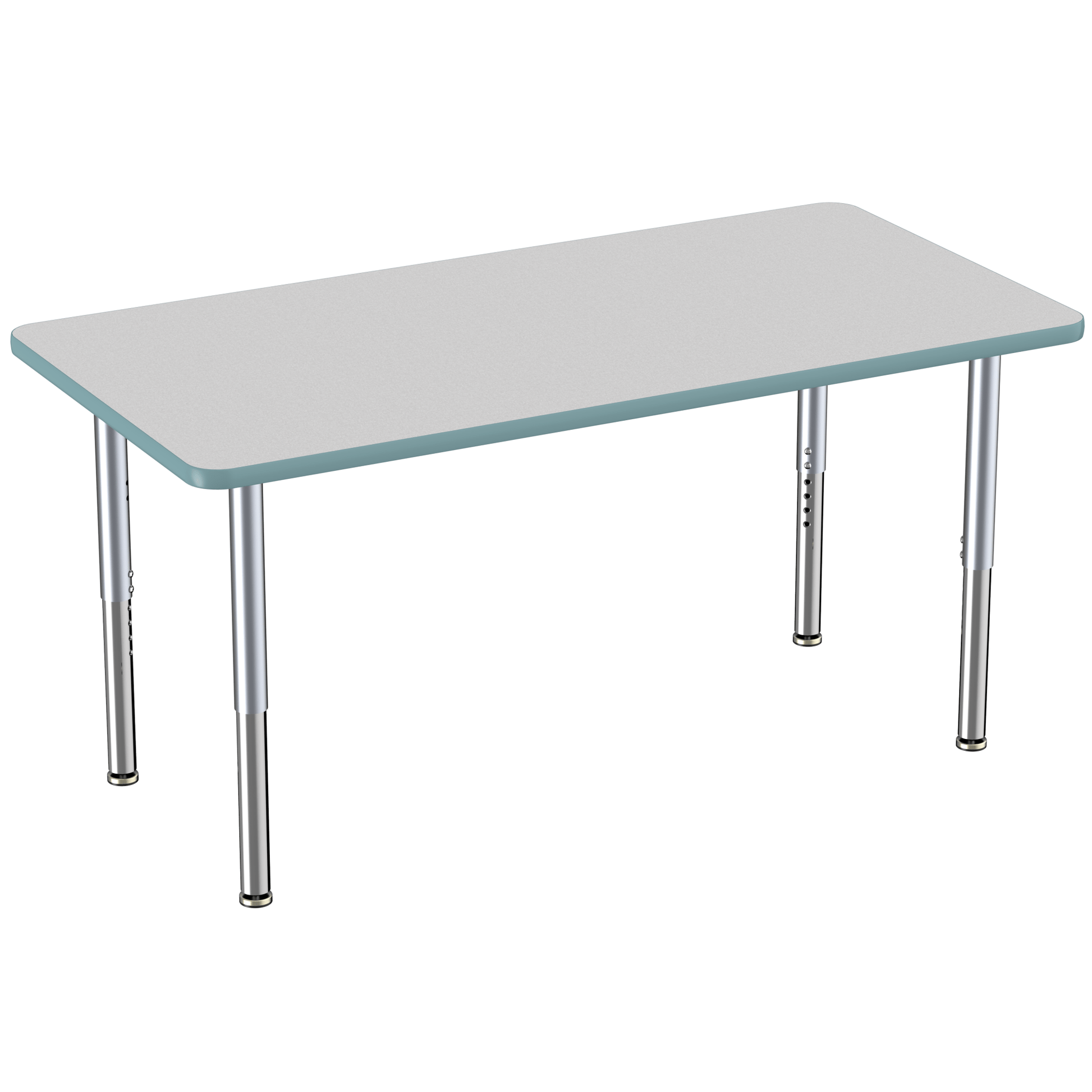 FDP 30" x 60" Rectangle Thermofused Activity Table with Adjustable Super Legs (FDP - 12069 - XX) - SchoolOutlet