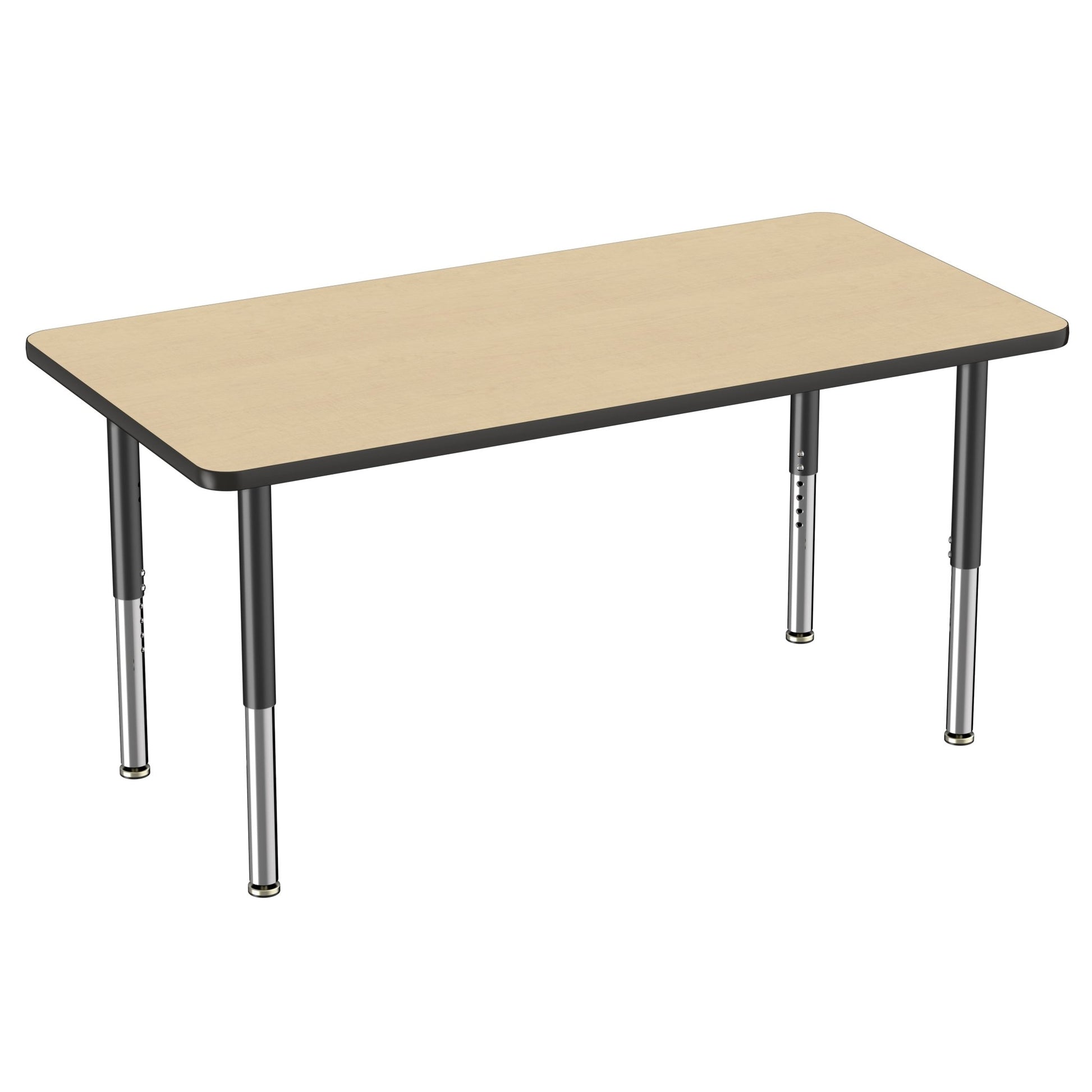 FDP 30" x 60" Rectangle Thermofused Activity Table with Adjustable Super Legs (FDP - 12069 - XX) - SchoolOutlet