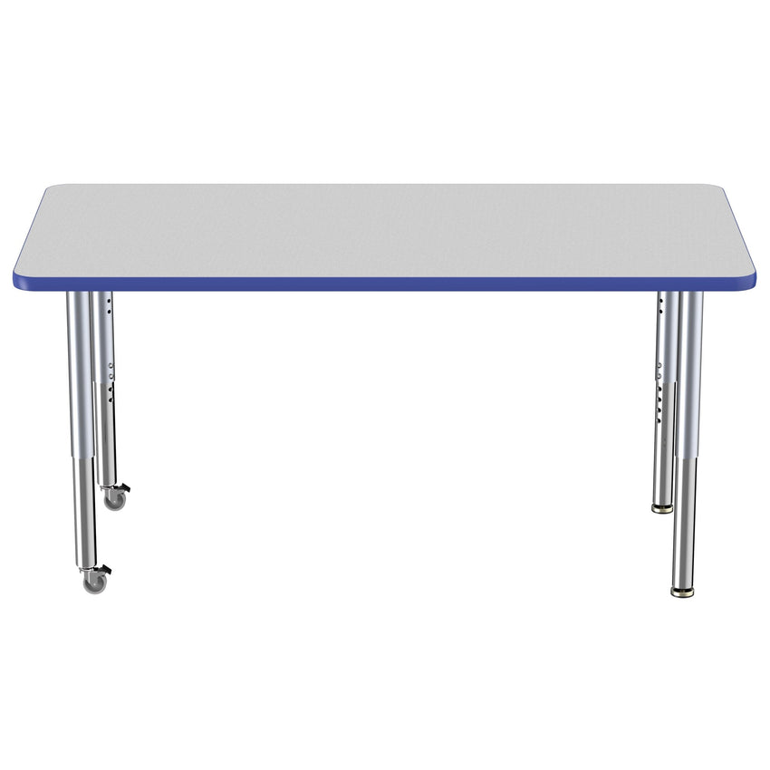 FDP 30" x 60" Rectangle Thermofused Activity Table with Adjustable Super Legs (FDP - 12069 - XX) - SchoolOutlet
