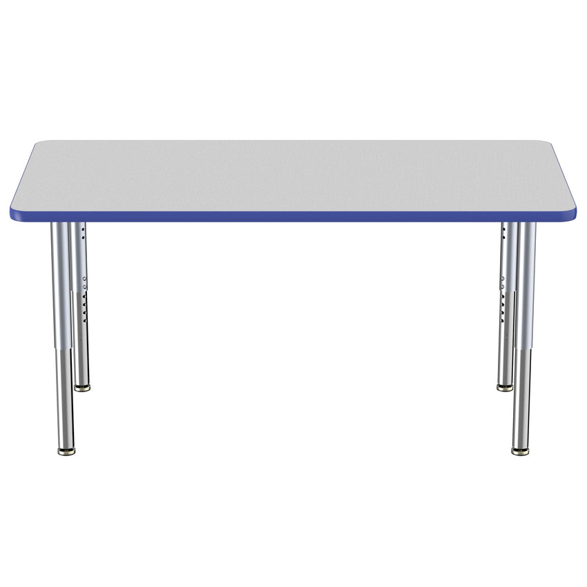 FDP 30" x 60" Rectangle Thermofused Activity Table with Adjustable Super Legs (FDP - 12069 - XX) - SchoolOutlet
