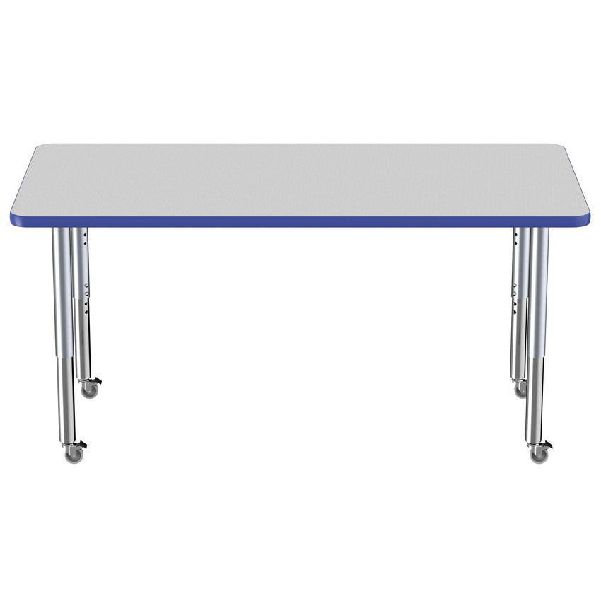 FDP 30" x 60" Rectangle Thermofused Activity Table with Adjustable Super Legs (FDP - 12069 - XX) - SchoolOutlet