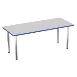 FDP 30" x 72" Rectangle Thermofused Activity Table with Adjustable Super Legs (FDP-12070-XX)
