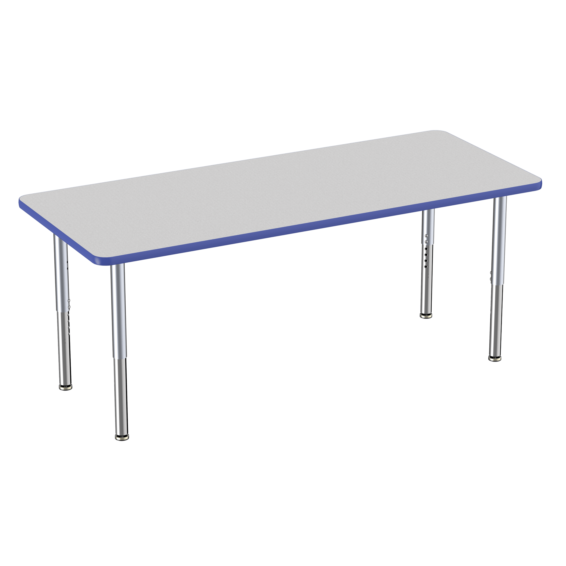 FDP 30" x 72" Rectangle Thermofused Activity Table with Adjustable Super Legs (FDP - 12070 - XX) - SchoolOutlet